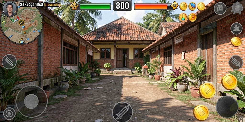 Mode pertempuran yang seru dan menegangkan.