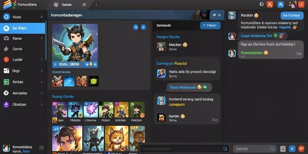 Screenshot memperlihatkan karakter unik yang bisa dimainkan dalam KOPI4D.