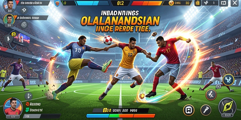 Screenshot memperlihatkan grafis menawan dari salah satu level yang menantang.