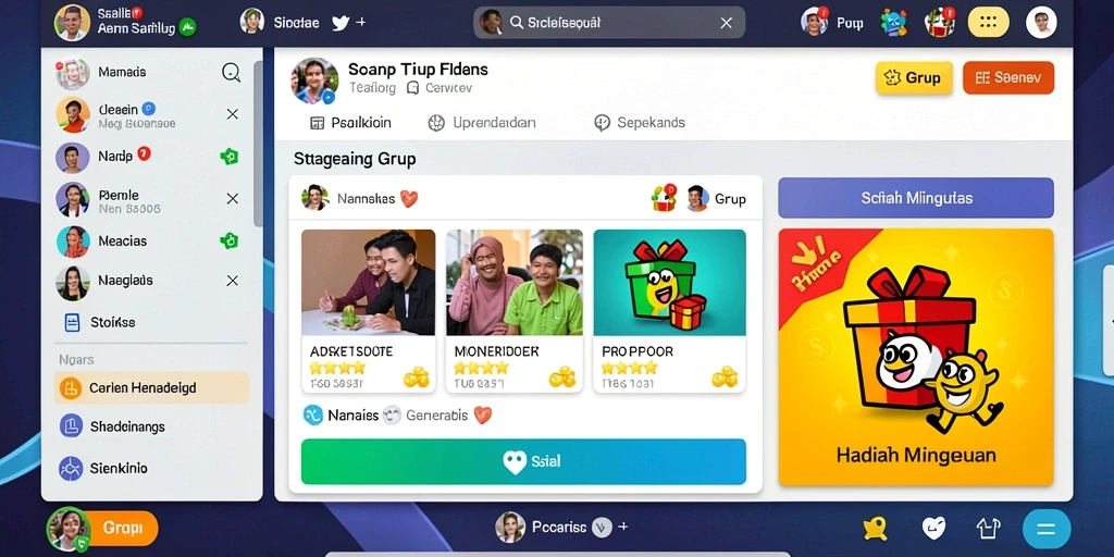 Komunitas aktif dengan fitur komunikasi yang baik.